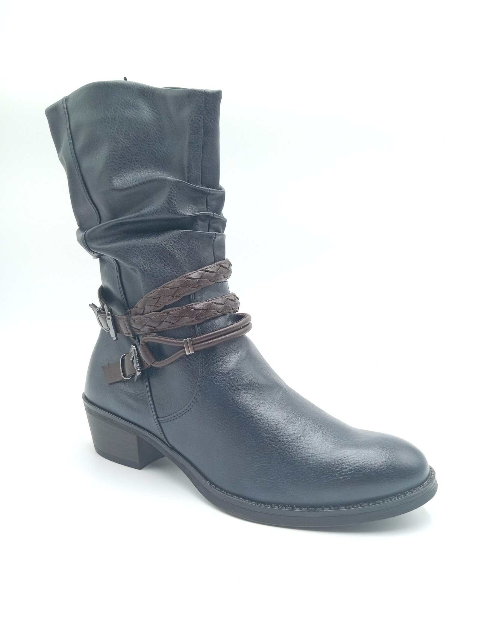 Bottines Marco Tozzi bleu marine femme