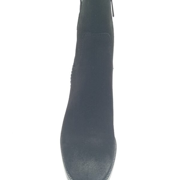 Bottines daim noir femme Carmela BN.SERR talon 7,5 cm dessus