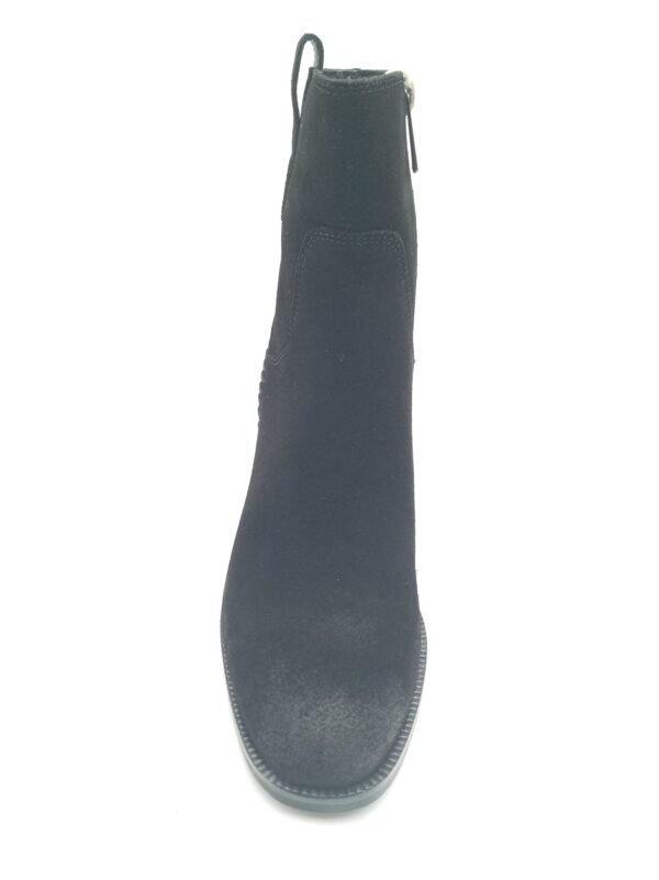Bottines daim noir femme Carmela BN.SERR talon 7,5 cm dessus