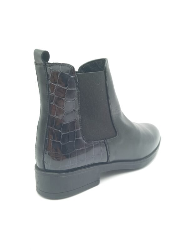 Bottines cuir noir femme Rosewood Chelsea pointure 40 arrière droit