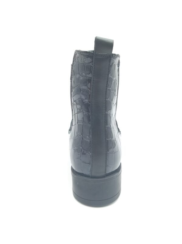 Bottines cuir noir femme Rosewood Chelsea pointure 40 arrière