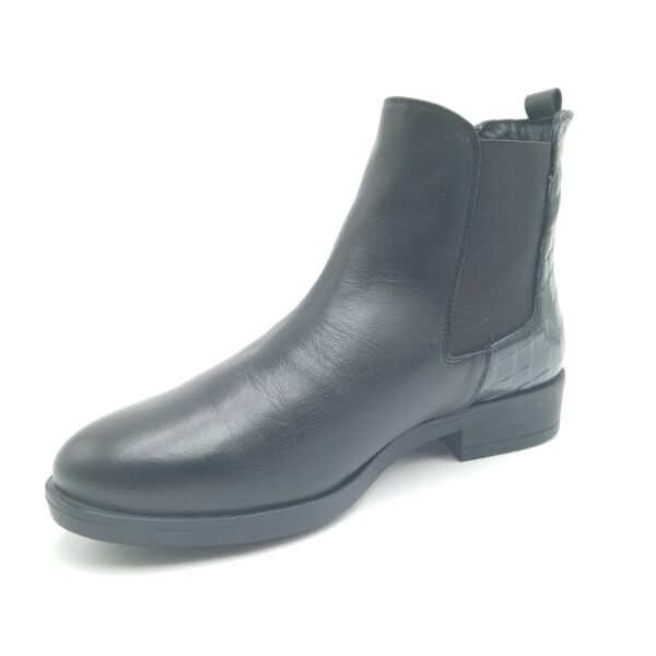 Bottines cuir noir femme Rosewood Chelsea pointure 40 avant gauche