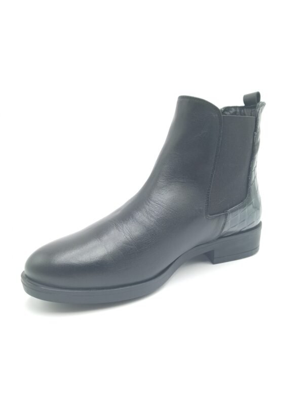 Bottines cuir noir femme Rosewood Chelsea pointure 40 avant gauche