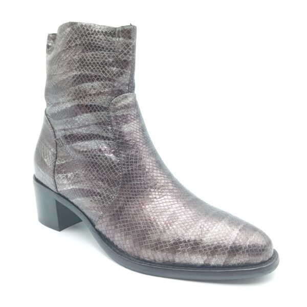 Bottines Adige cuir métallisé femme