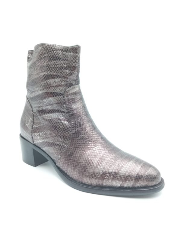 Bottines Adige cuir métallisé femme