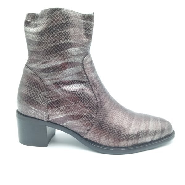 Bottines cuir métallisé femme Adige Désir Kodama Fucile pointure 39 profil