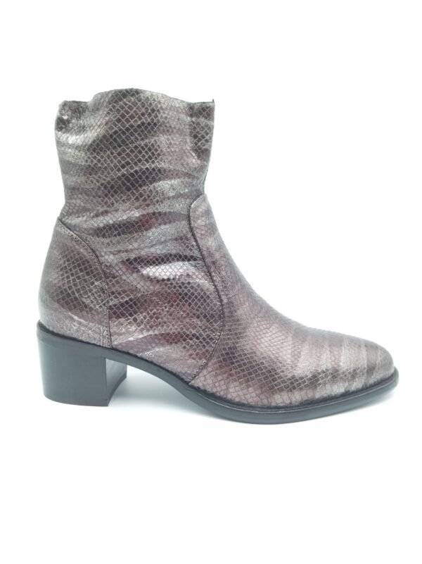 Bottines cuir métallisé femme Adige Désir Kodama Fucile pointure 39 profil