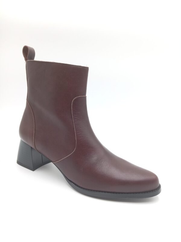 ottines Rosewood cuir marron femme