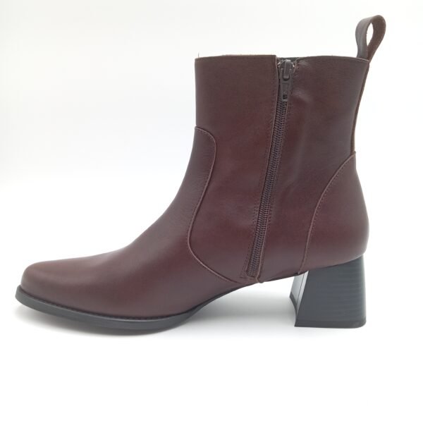 Bottines cuir marron femme Rosewood DeeDee pointure 39 profil opposé