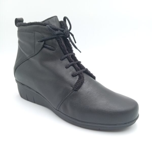 Bottines Arima cuir noir femme