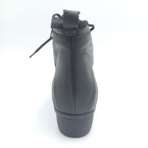 Bottines cuir noir femme Arima Valeska fourrées pointure 40 arrière
