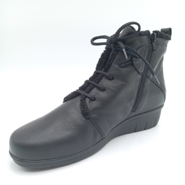 Bottines cuir noir femme Arima Valeska fourrées pointure 40 avant gauche