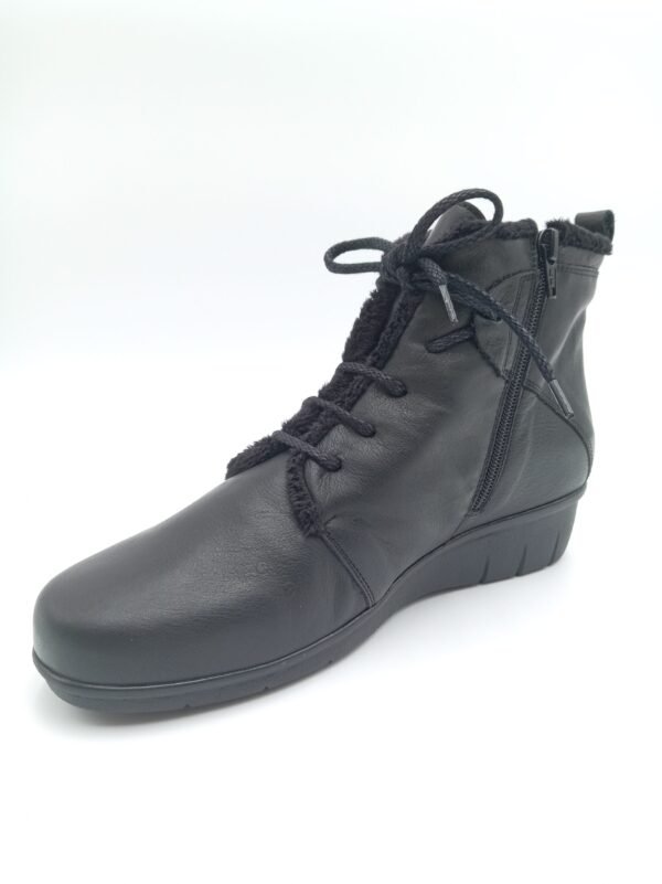 Bottines cuir noir femme Arima Valeska fourrées pointure 40 avant gauche