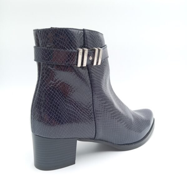 Bottines cuir verni femme Rosewood Eva pointure 41 arrière droit