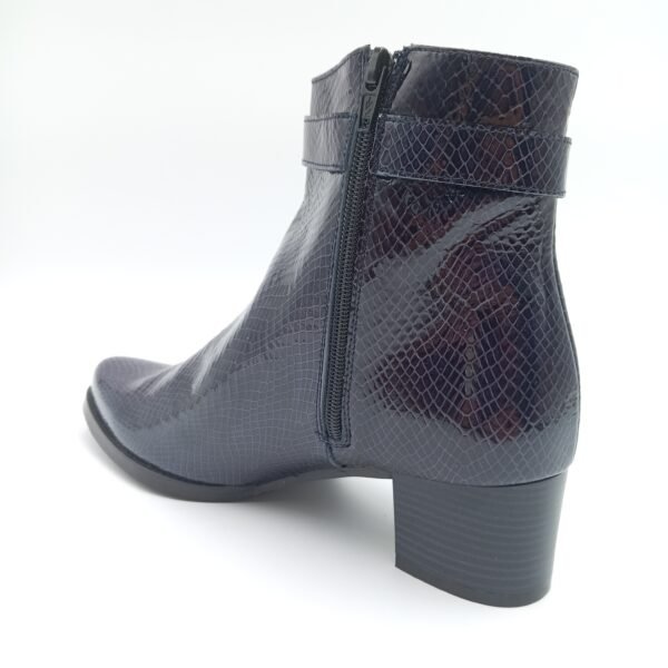 Bottines cuir verni femme Rosewood Eva pointure 41 arrière gauche