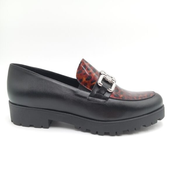 Mocassins cuir noir femme Rosewood Melissa pointure 41 profil