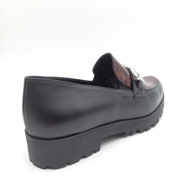 Mocassins cuir noir femme Rosewood Melissa pointure 41 arrière droit