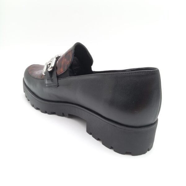 Mocassins cuir noir femme Rosewood Melissa pointure 41 arrière gauche