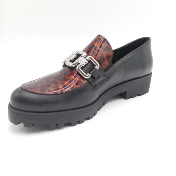 Mocassins cuir noir femme Rosewood Melissa pointure 41 avant gauche