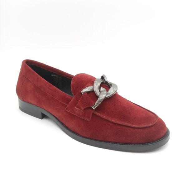 Mocassins daim rouge femme Adige V3 Crostas Rubis pointure 39