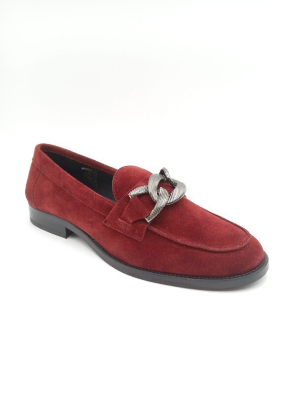 Mocassins daim rouge femme Adige V3 Crostas Rubis pointure 39