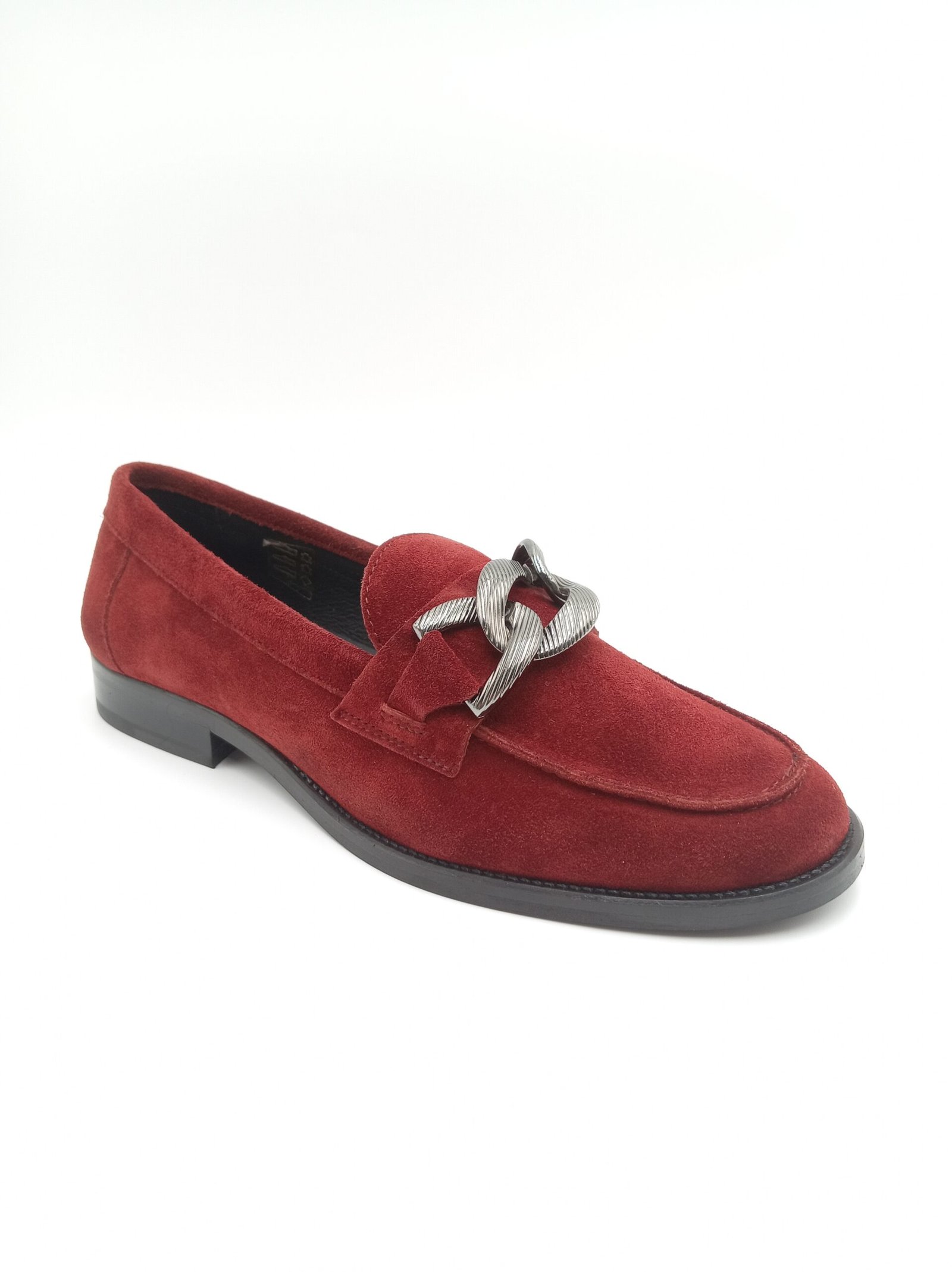 Mocassins daim rouge femme Adige V3 Crostas Rubis pointure 39