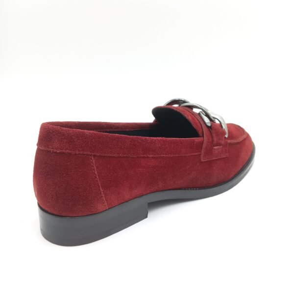 Mocassins daim rouge femme Adige V3 Crostas Rubis pointure 39 arrière droit