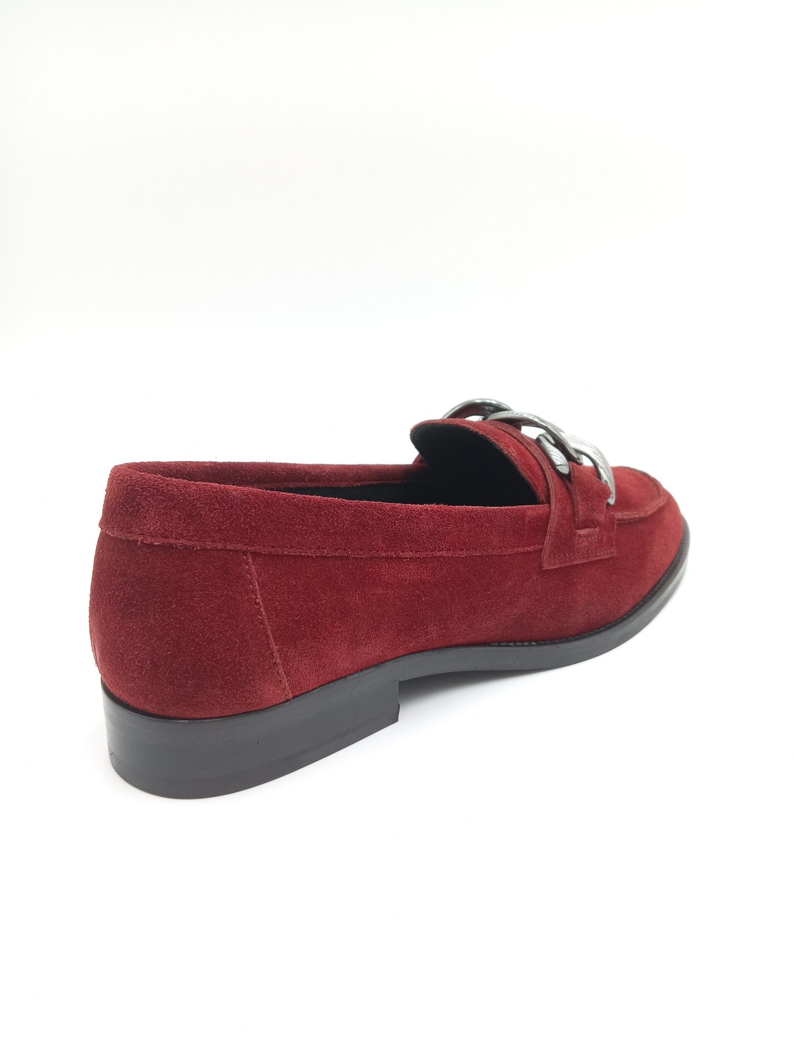 Mocassins daim rouge femme Adige V3 Crostas Rubis pointure 39 arrière droit