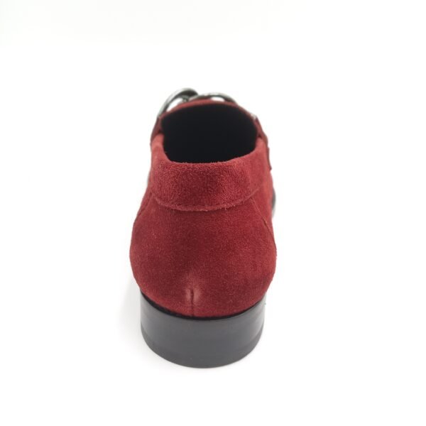 Mocassins daim rouge femme Adige V3 Crostas Rubis pointure 39 arrière