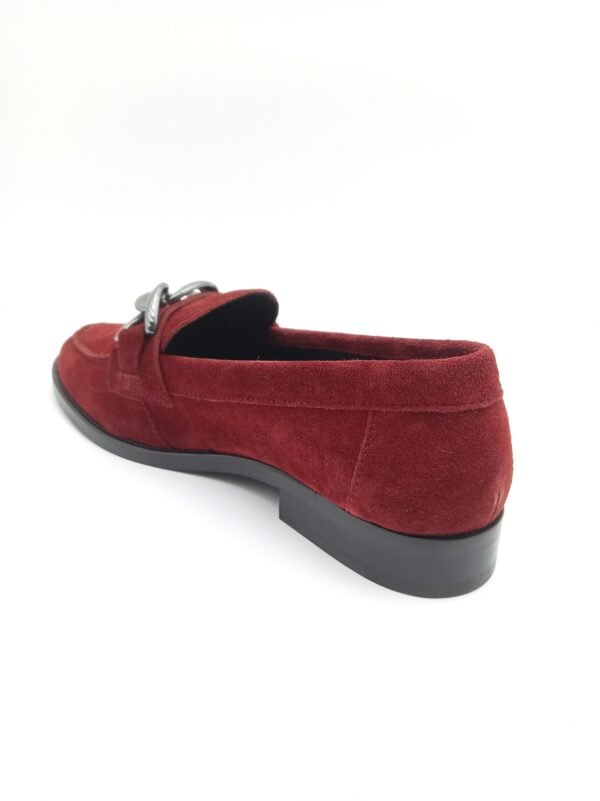 Mocassins daim rouge femme Adige V3 Crostas Rubis pointure 39 arrière gauche