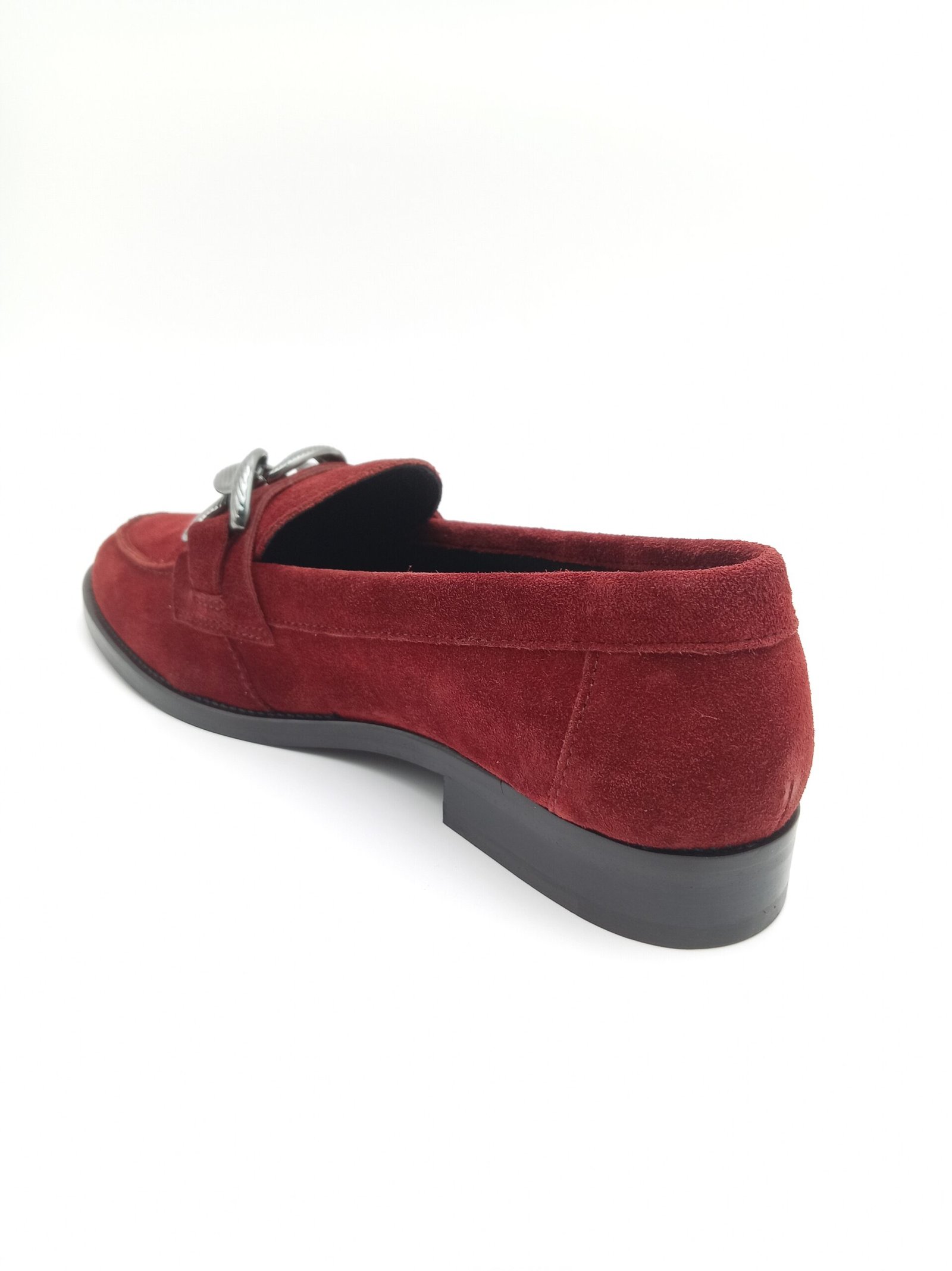 Mocassins daim rouge femme Adige V3 Crostas Rubis pointure 39 arrière gauche