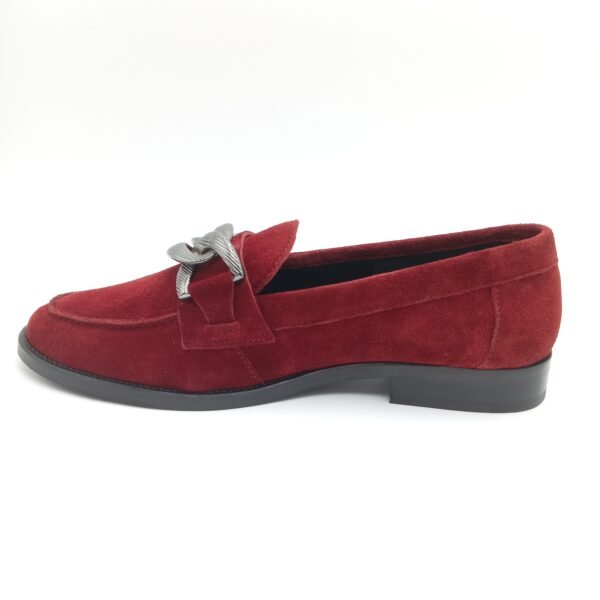 Mocassins daim rouge femme Adige V3 Crostas Rubis pointure 39 profil opposé