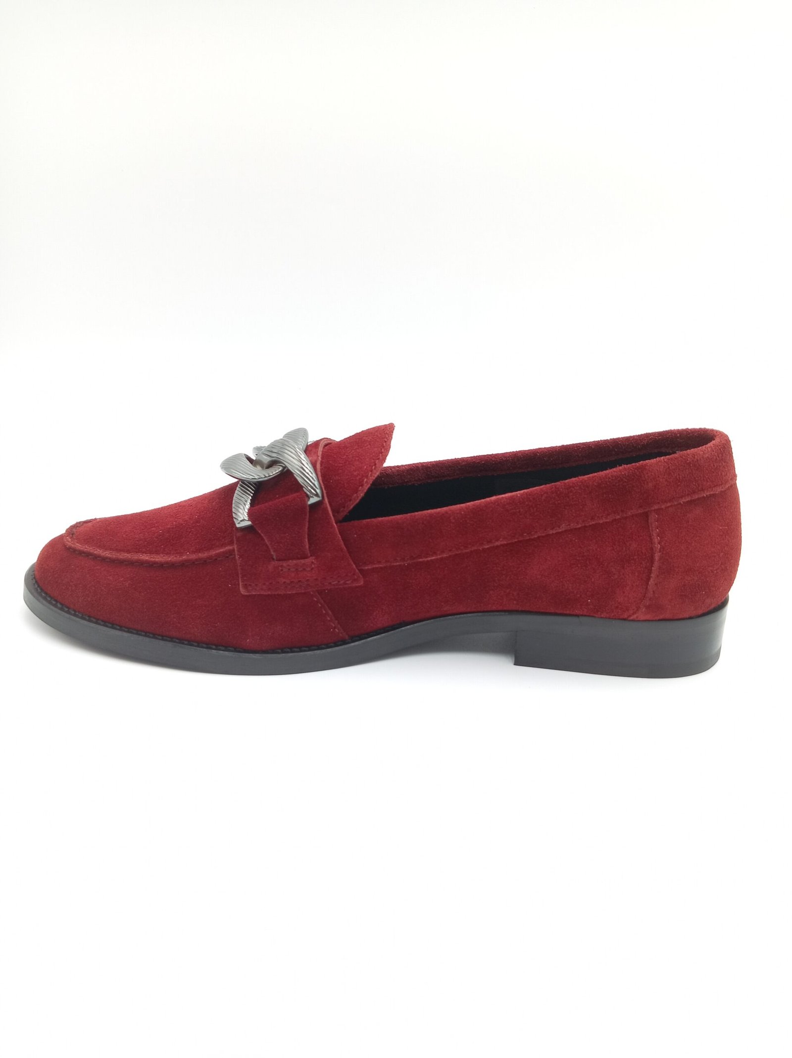 Mocassins daim rouge femme Adige V3 Crostas Rubis pointure 39 profil opposé