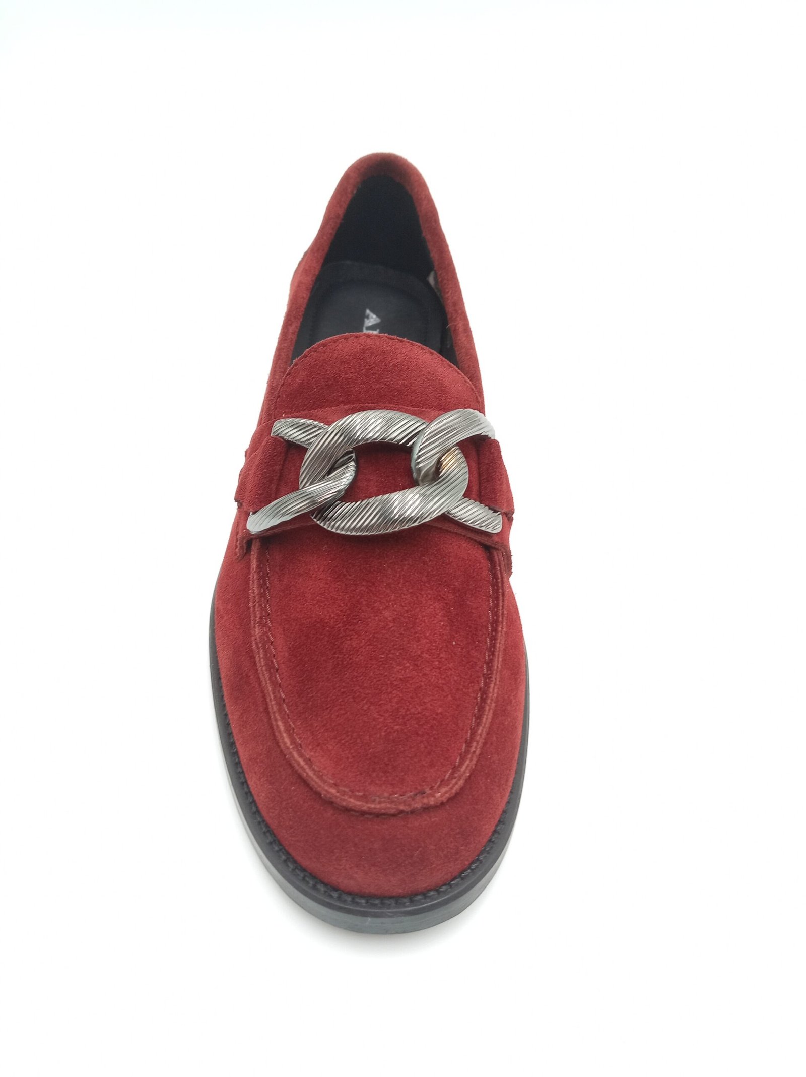 Mocassins daim rouge femme Adige V3 Crostas Rubis pointure 39 dessus