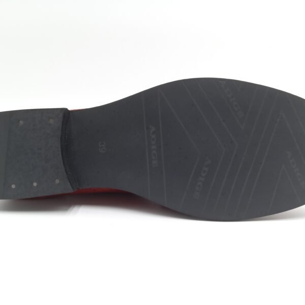 Mocassins daim rouge femme Adige V3 Crostas Rubis pointure 39 semelle
