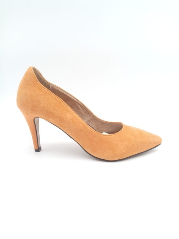 Escarpins daim camel femme Tamaris profil