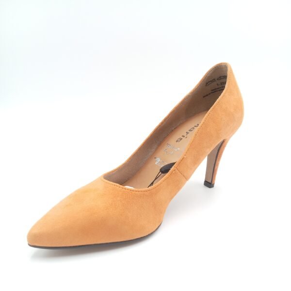 Escarpins daim camel femme Tamaris avant gauche