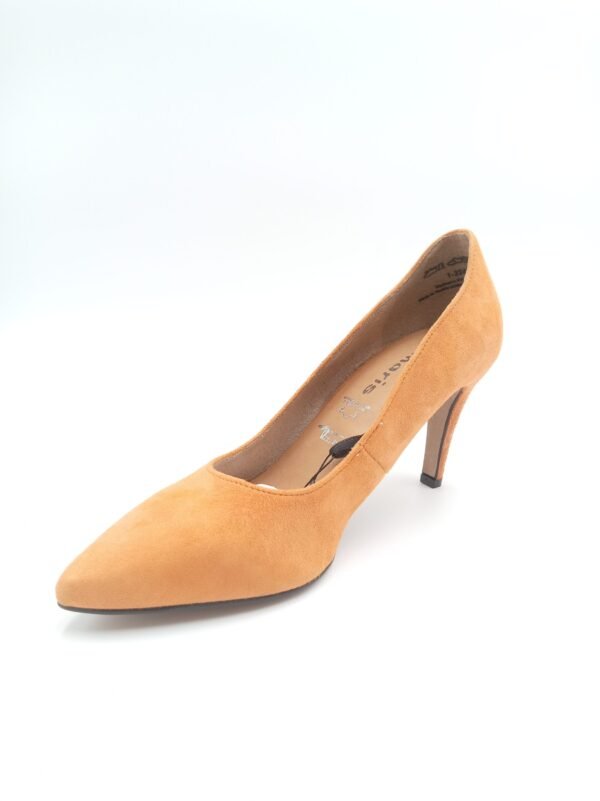 Escarpins daim camel femme Tamaris avant gauche