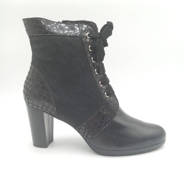 Bottines cuir noir femme Rosewood Olympia pointure 40 profil