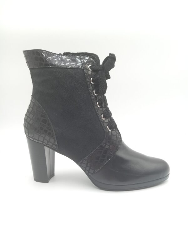 Bottines cuir noir femme Rosewood Olympia pointure 40 profil