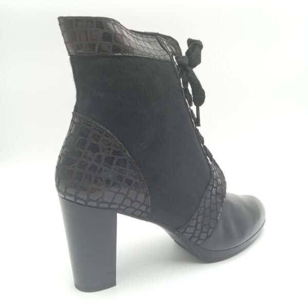 Bottines cuir noir femme Rosewood Olympia pointure 40 arriere droit