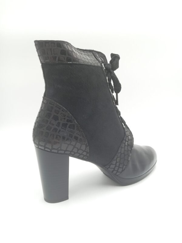 Bottines cuir noir femme Rosewood Olympia pointure 40 arriere droit