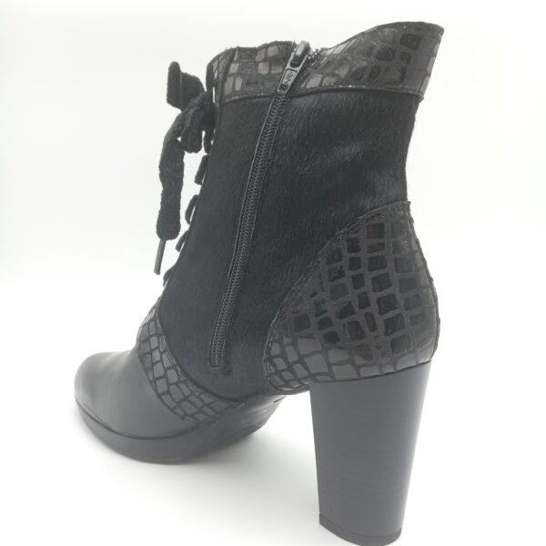 Bottines cuir noir femme Rosewood Olympia pointure 40 arrière gauche