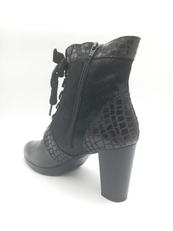 Bottines cuir noir femme Rosewood Olympia pointure 40 arrière gauche