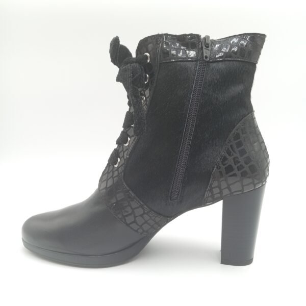 Bottines cuir noir femme Rosewood Olympia pointure 40 profil opposé
