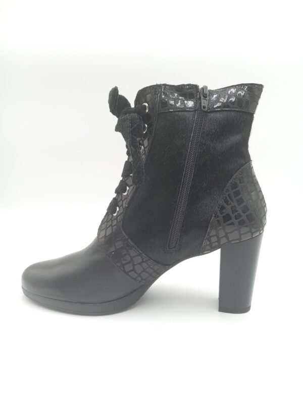 Bottines cuir noir femme Rosewood Olympia pointure 40 profil opposé