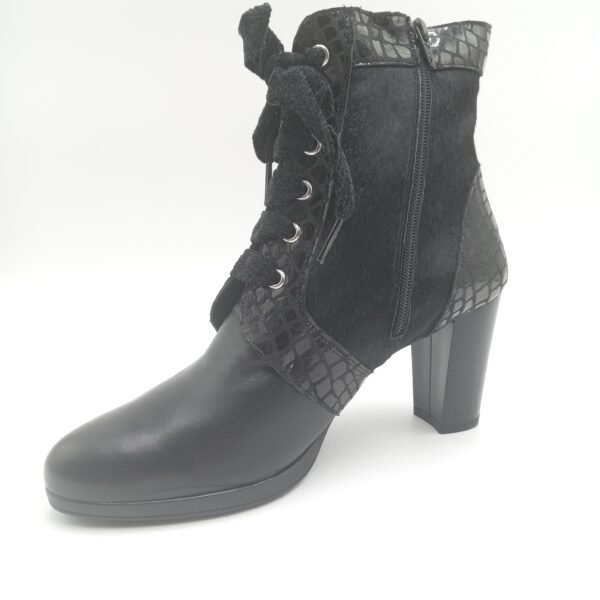 Bottines cuir noir femme Rosewood Olympia pointure 40 avant gauche