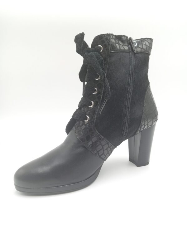 Bottines cuir noir femme Rosewood Olympia pointure 40 avant gauche