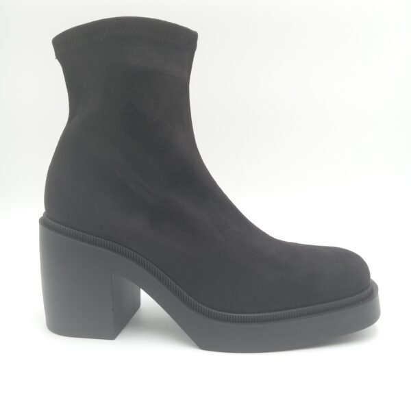 Bottines noires femme à talon Miss Elastic pointure 40 profil