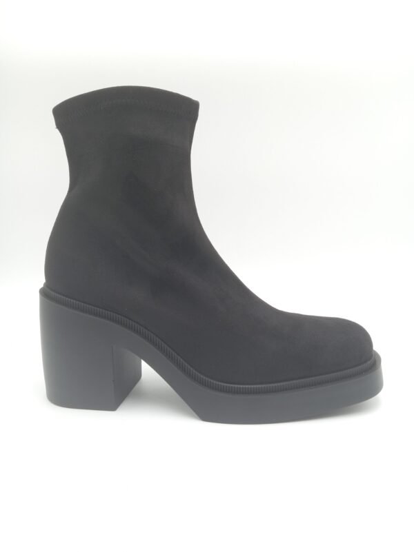 Bottines noires femme à talon Miss Elastic pointure 40 profil